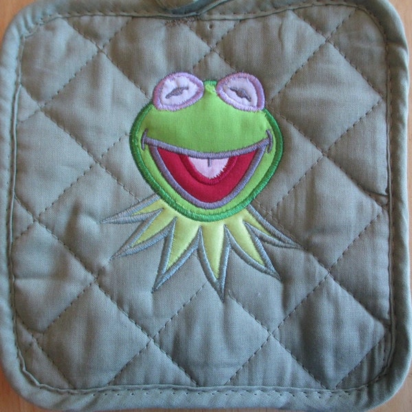 Kermit Applique Pot Holder