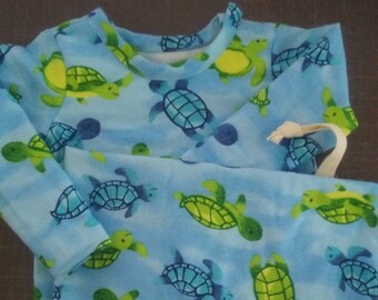 baby gown drawstring bottom
