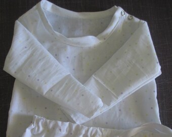 baby gown drawstring bottom