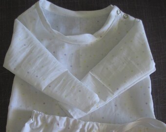 old fashioned drawstring baby gowns