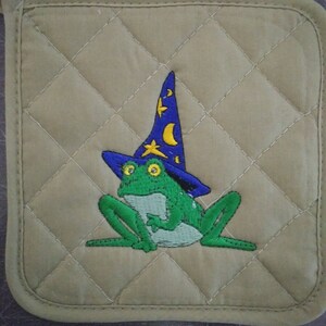 Frog Wizard Pot Holder