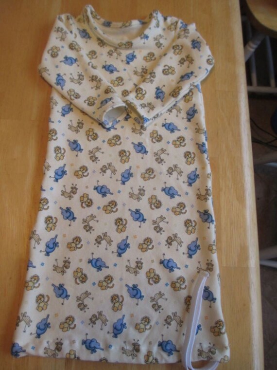 baby gowns with drawstring