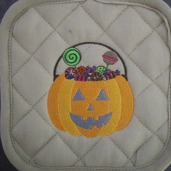 Jack-o-Lantern Pot Holder