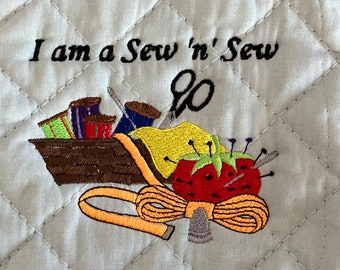 Sewing Basket Pot Holder