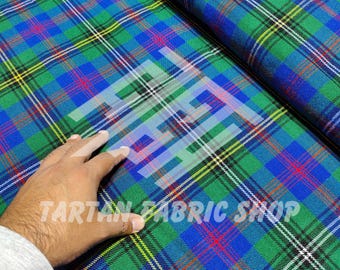 Tessuto tartan Clan Wood - Tessuto tartan 100% acrilico fatto in casa - Lavabile in lavatrice - Iarde continue - Larghezza 54 pollici - Tessuto per la realizzazione di kilt