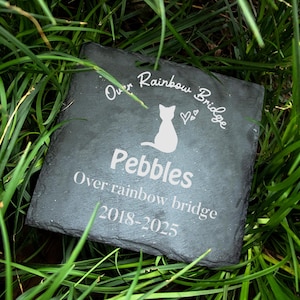 Personalized Granite Pet Memorial Stone: Engraved Photo, Garden GraveMarker