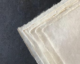 Lokta Paper | 10x14 inch sheet of plain lokta paper handmade in Nepal [N001]