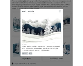Modale code | Bootstrap 5.3-fragment voor het weergeven van informatie in een dialoogvenster