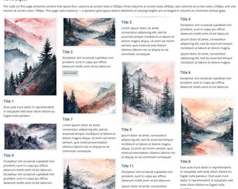 News Digest-code | Bootstrap 5.3-fragment voor het maken van nieuwsbrieflay-outs voor internet