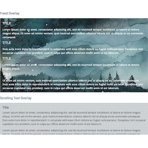 Könnte beinhalten: Digitales Kunstwerk mit einer Aquarelllandschaft mit Bergkette und Bäumen in Blau- und Grüntönen. Das Bild enthält Textüberlagerungen mit dem Wort "TITLE" und Platzhaltertext. Die Gesamtästhetik ist ruhig und künstlerisch.