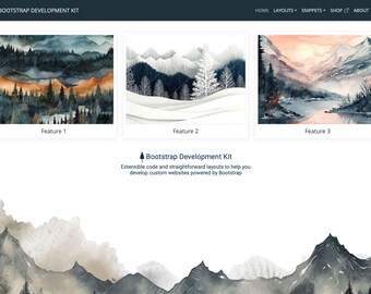 Bootstrap 5.3-ontwikkelingskit | Lay-outs en code waarmee je aangepaste websites kunt ontwikkelen, mogelijk gemaakt door Bootstrap