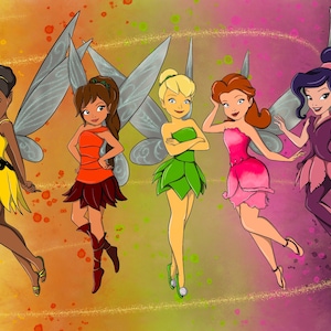 Disney&#39;s Tinkerbell and Friends Wall Art