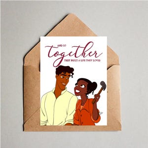 Tiana and Prince Naveen Greeting Card