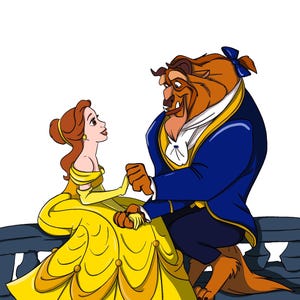 Belle and the Beast Wall Art