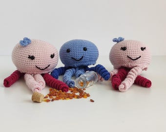 Crochet Pattern in US English | Casey the Jellyfish Kid | Amigurumi