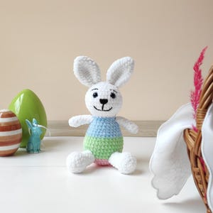 Crochet Bunny Pattern in US English | Amigurumi Easter Bunny | Bunny Eggy the Easter Egg | Instant PDF Download