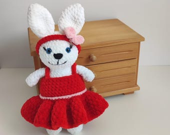 Babydoll Bunny in Dress Crochet Pattern - Etsy