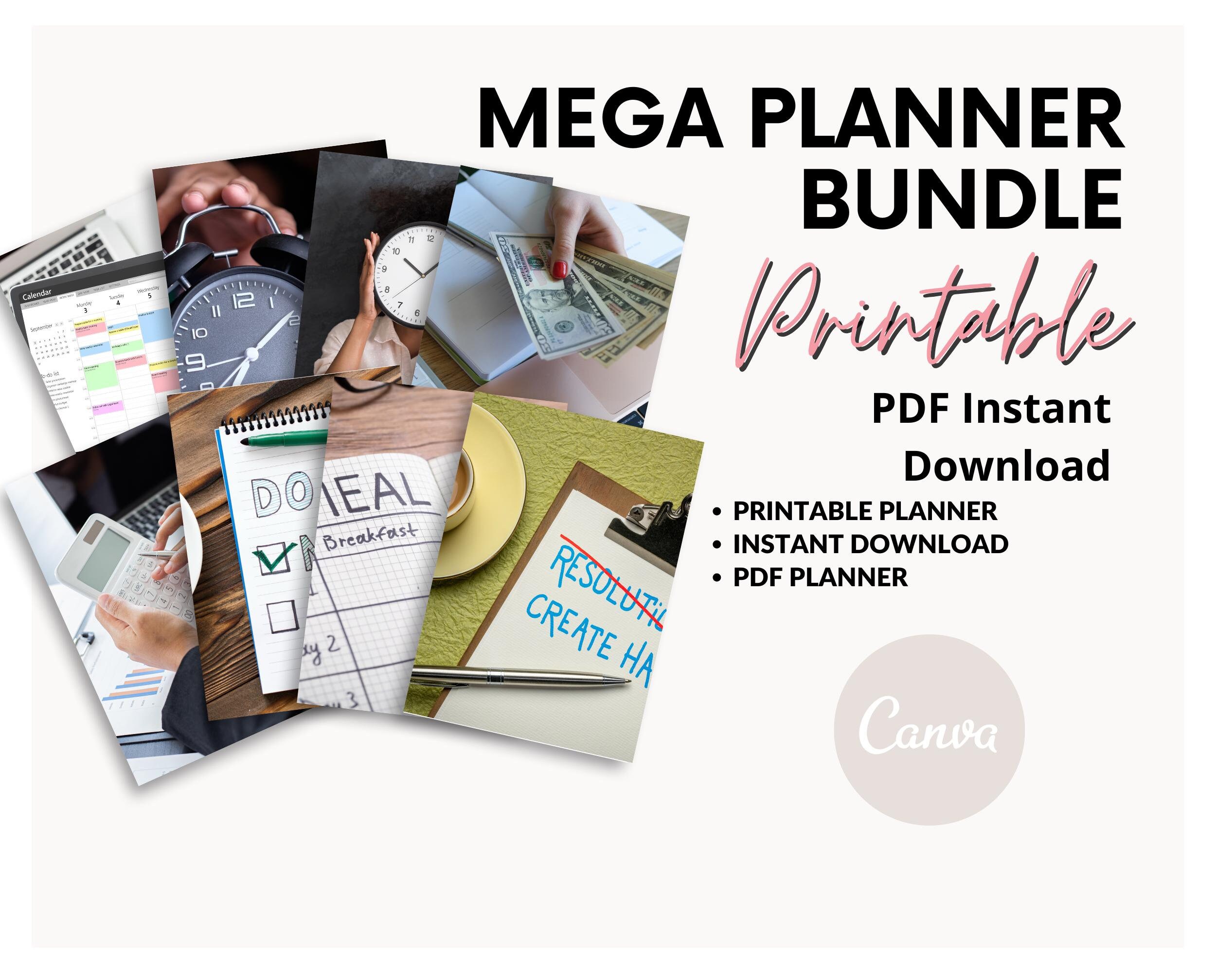Ultimate Printable Planner Bundle | Daily, Weekly, Monthly Planner ...
