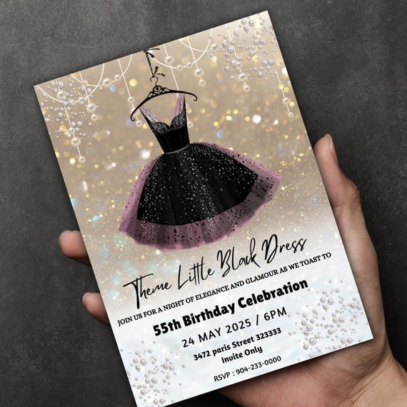 little black dress party flyer Little Black Dress Party