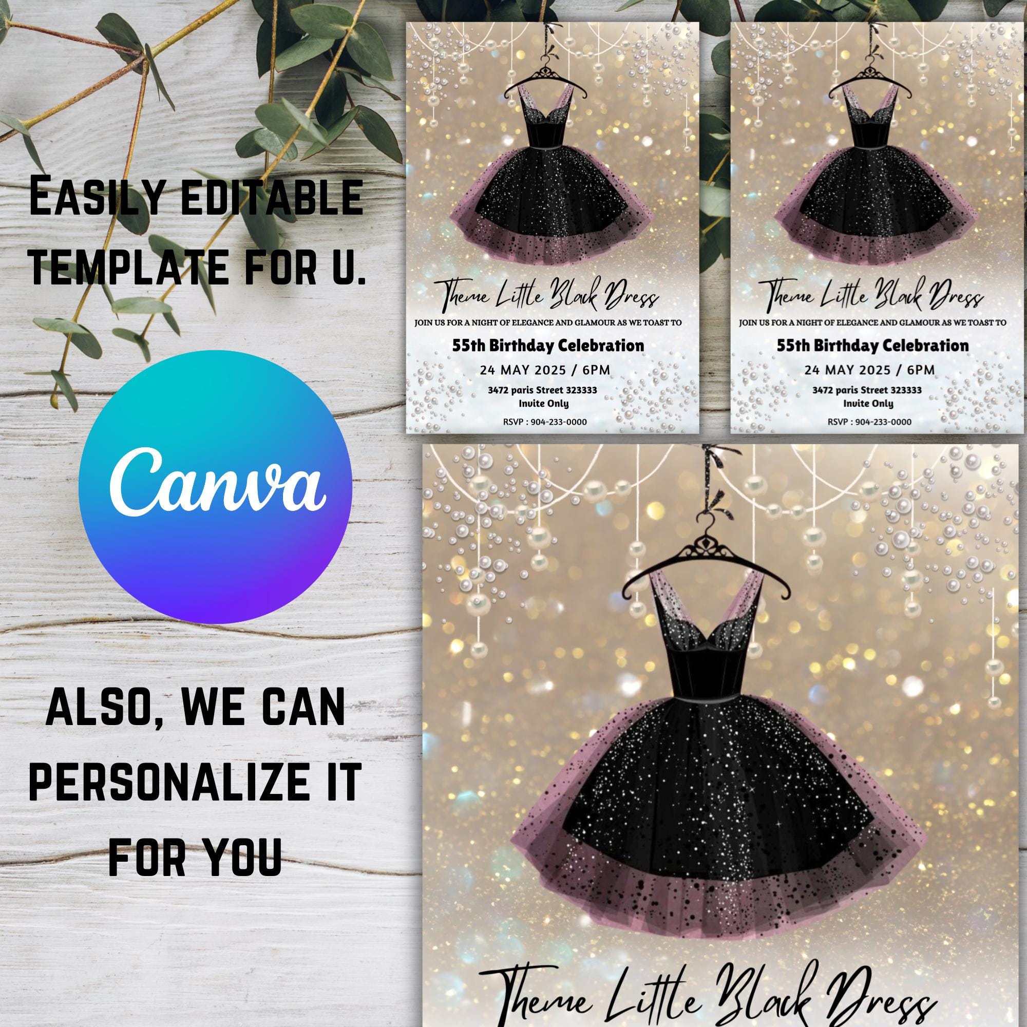 open lace back dress Little Black Dress Invitation Bridal Shower