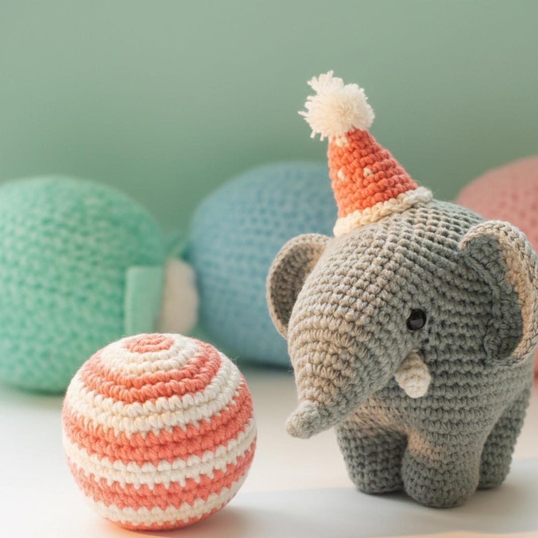 Amigurumi Elephant Crochet Pattern PDF Cute Elephant Toy Tutorial - Etsy