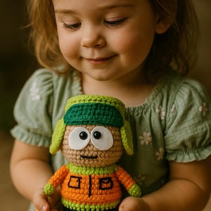 Amigurumi South Park Kyle Crochet Pattern PDF, Crochet Toy Pattern, Kyle Broflovski Pattern, DIY Craft Instructions for South Park Fans