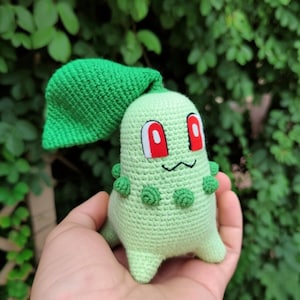 Crochet Chikorita Pattern: Amigurumi Toy Tutorial (PDF Pattern)