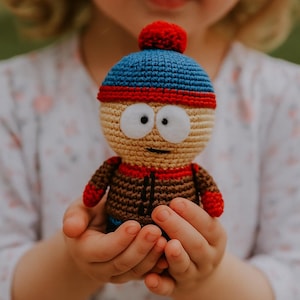 Amigurumi South Park Stan Crochet Pattern PDF - Easy Crochet Tutorial, DIY Craft Pattern, Fun Amigurumi Toy Design & Instructions