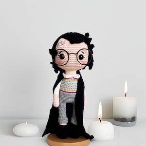 Wizard Boy Amigurumi Crochet Pattern: PDF Doll Tutorial