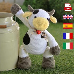 Cow Amigurumi Crochet Pattern: Handmade Toy Instructions (PDF Pattern)