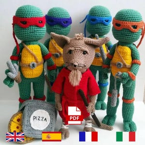 Ninja Turtle Crochet Pattern: 90&#39;s Inspired Amigurumi Plushie (PDF Pattern)