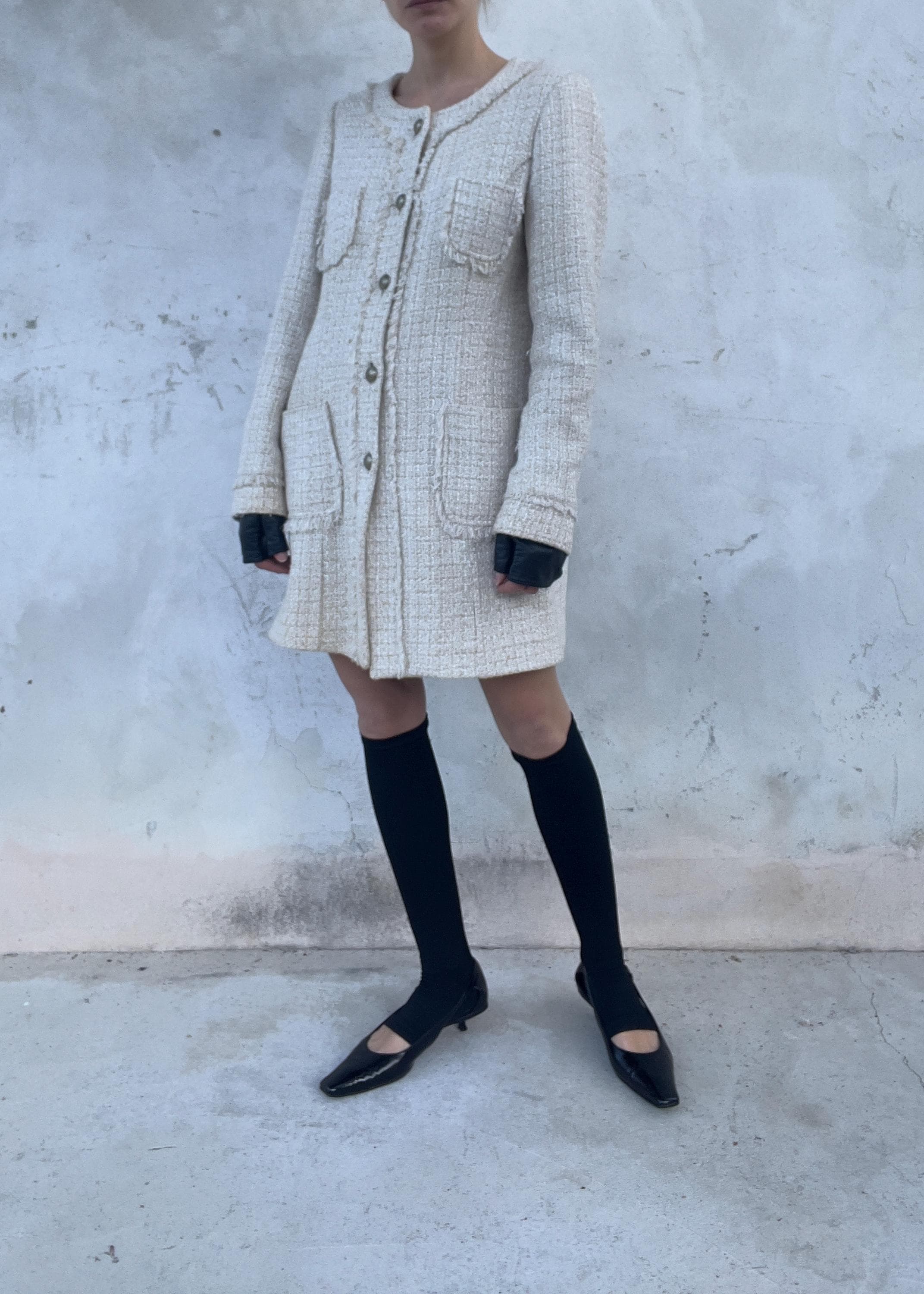 Vintage Bouclé Mini Dress/ Jacket