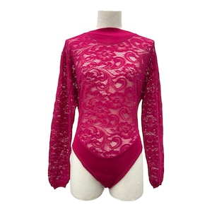 Pink-Fuchsia lace top