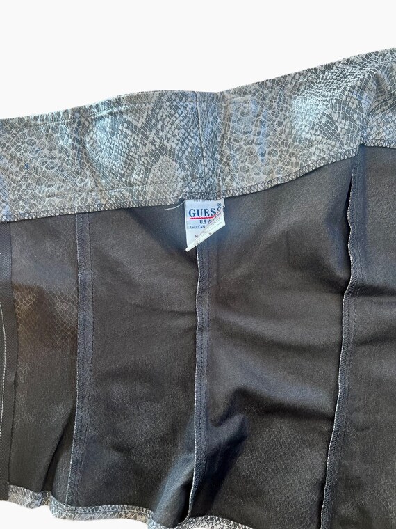 Guess faux leather bodice with grey python pattern - image 7