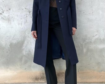 ジュン JUN 90s ダブルトレンチコート エポレット ヴィンテージ 黒【S】 現在、この商品の在庫はありません - Etsy