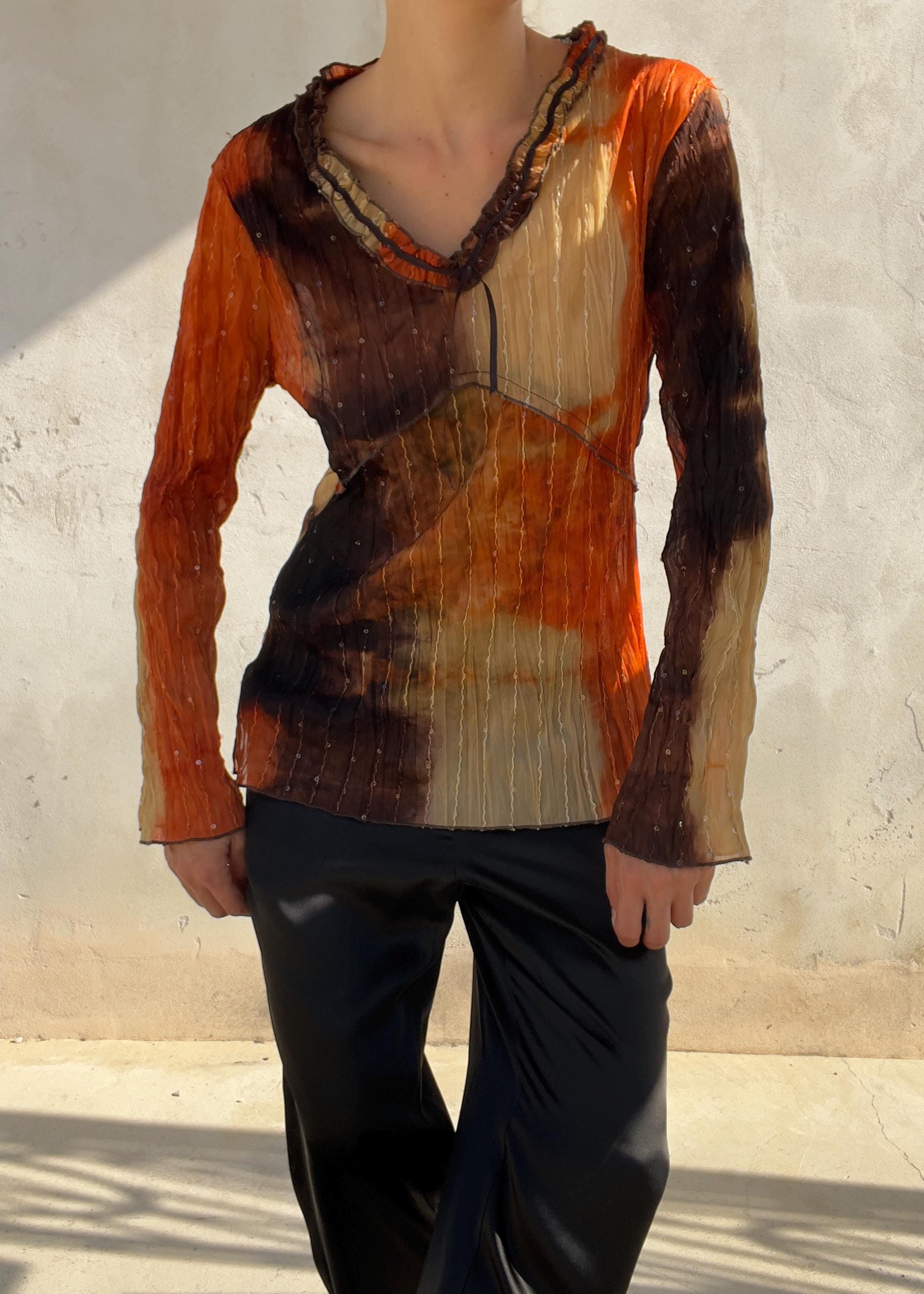 Vintage Grunge Sheer Tops - Etsy - Page 3