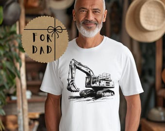 Bagger Shirt, schwere Baumaschinen Shirt, Geschenk für Bauarbeiter