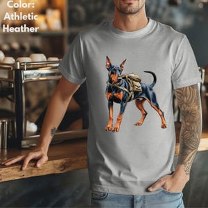 Doberman Soldier Shirt, Doberman Shirt, Doberman, Vintage Doberman Shirt, Vintage Dog Shirt, Vintage, Animal Shirt, Gift For Him