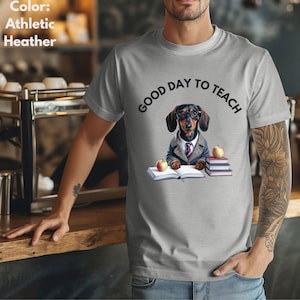 Dachshund Teacher Shirt, Dachshund Shirt, Dachshund, Teacher Appreciation Week, Teacher Leaving Gift, Vintage Dog Shirt, Vintage Shirt