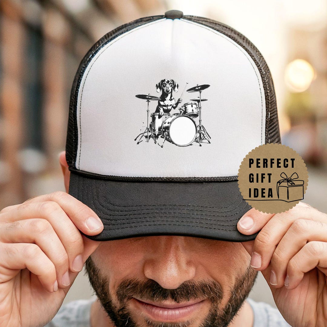 Dachshund Drummer Hat | Funny Dog Musician Gift for Men - Etsy