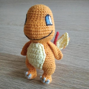 Charmander crochet pattern PDF DIY handmade amigurumi toy in English and Russian instructions