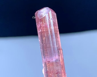 Pink Tourmaline Crystal: 19.75 Carat Natural Gemstone from Afghanistan