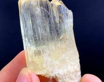 34 Gram Yellow Triphane Kunzite Crystal From Afghanistan