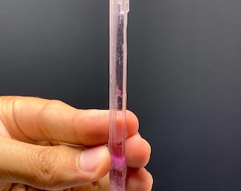 Transparent Fluorescent Pink Kunzite Crystals from Afghanistan 47.50 Carats