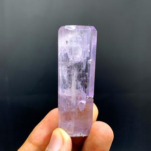 Polished Pink Kunzite Pendant – Natural Tumbled Crystal Necklace From Afghanistan 40 Gram
