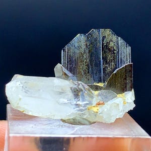 8.05 Carats Rare brown Brookite On Quartz Crystal From Pakistan