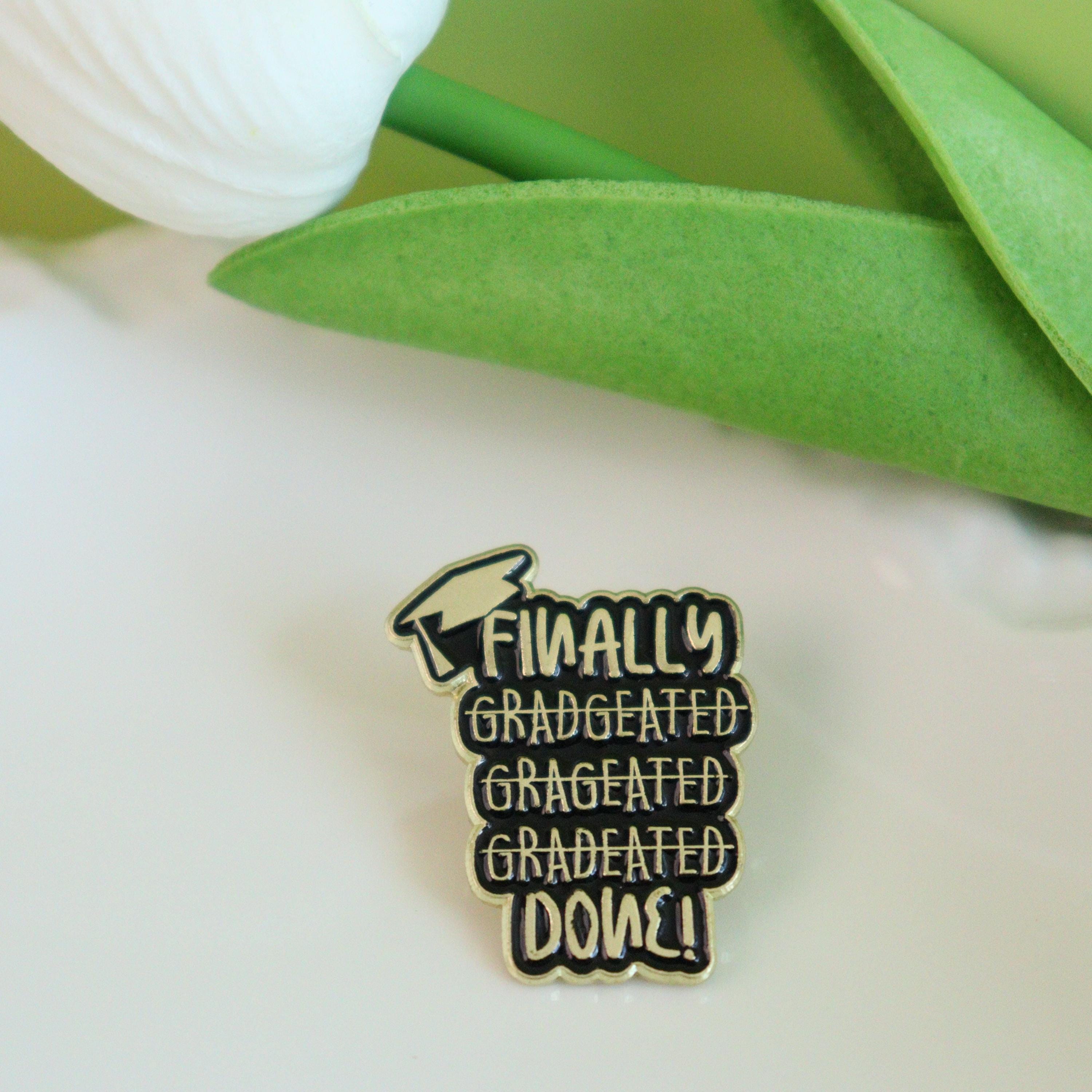 Graduated Pin Set,graduation Cap Enamel Pin Badge,finally Graduated ...