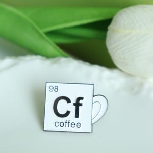 Coffee Enamel Pin,98 Cf Coffee Pin,Coffee Lovers Badge Coffee Cup Lapel Pin,Coffee Mug Pins for Backpacks Jacket Hat,Gifts for Coffee Lovers