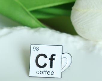 Coffee Enamel Pin,98 Cf Coffee Pin,Coffee Lovers Badge Coffee Cup Lapel Pin,Coffee Mug Pins for Backpacks Jacket Hat,Gifts for Coffee Lovers