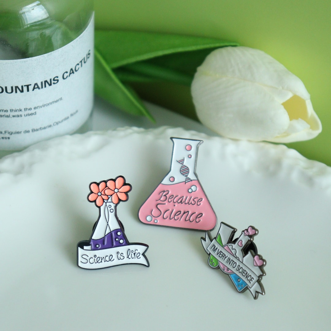 Science is Life Pin,because Science Enamel Pins,i'm VERY INTO SCIENCE ...